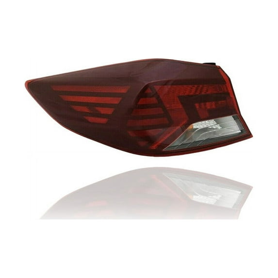 Tail Light Assembly - Compatible/Replacement for '19-20 Hyundai Elantra Sedan SE/SEL/Value/Eco (USA Built) - Outer On Body Halogen - Left Hand - Driver - 92401F3500