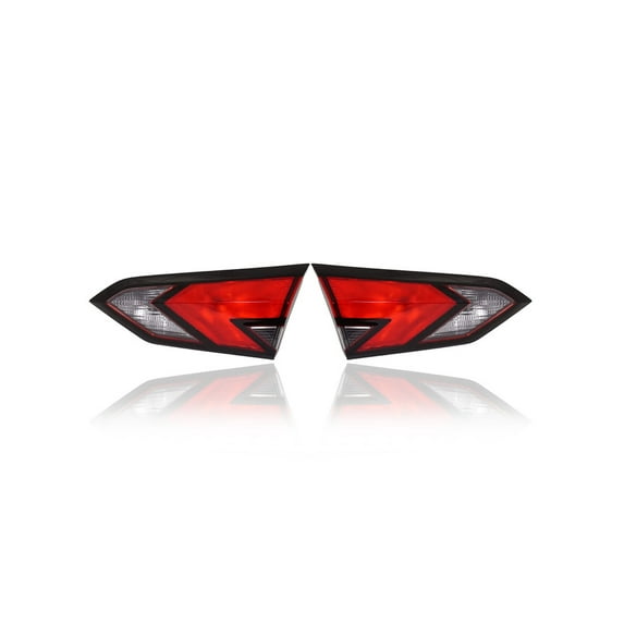 Tail Light Assembly - Compatible/Replacement for '20-21 Nissan Versa Sedan - Inner On Trunk Lid, Halogen - Pair, Left Driver + Right Passenger Set - 265405EE0A, 265455EE0A