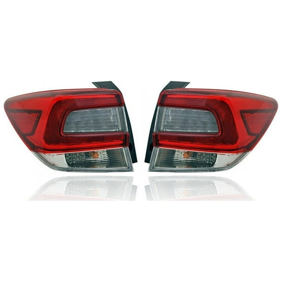 Tail Light Assembly - Compatible/Replacement for '20-21 Subaru Crosstrek, 20-22 Impreza Wagon, 20-22 Crosstrek Hybrid - Outer - Pair, Left Driver + Right Passenger Set - 84201FL12B, 84912FL13A - CAPA
