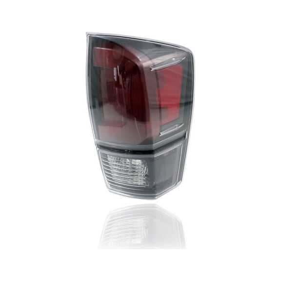 Tail Light Assembly - Compatible/Replacement for '20-22 Toyota Tacoma TRD Sport/Offroad - LED, Smoked Dark Red Interior Bezel - Right Hand - Passenger - 8155004210