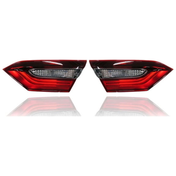 Tail Light Assembly - Compatible/Replacement for '21-23 Toyota Camry/Hybrid L/LE/SE/TRD - Inner On Trunk Lid, Halogen/LED - Pair, Left Driver + Right Passenger Set - CAPA - 8158006880, 8159006880