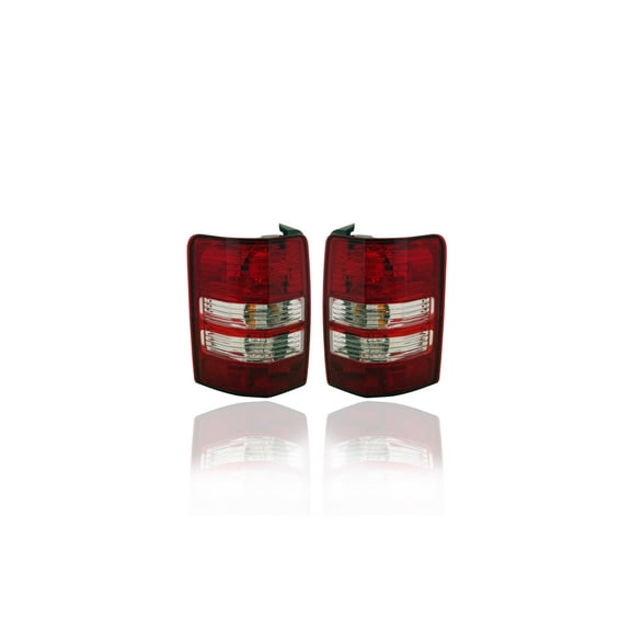 Tail Light Assembly - Compatible/Replacement for '08-12 Jeep Liberty - Pair, Left Driver + Right Passenger Set - 55157346AC, 55157347AC