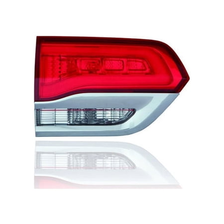 Tail Light Assembly - Compatible/Replacement for '14-21 Jeep Grand Cherokee Laredo/Limited-Only - Inner Chrome Trim - Left Hand - Driver - 68110047AH