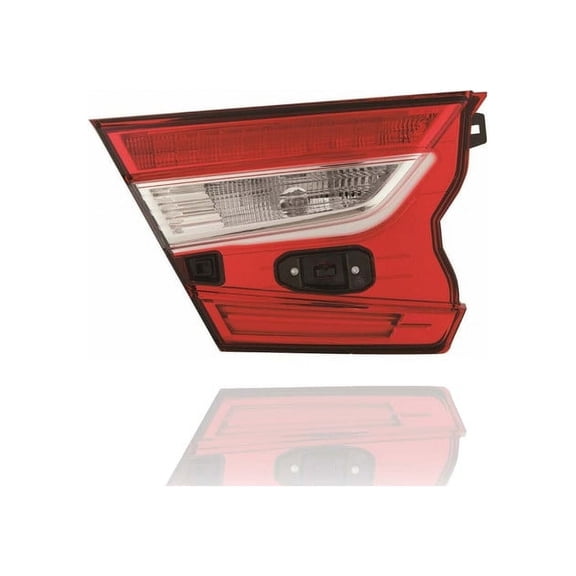 Tail Light Assembly - Cooling Direct Compatible/Replacement for '18-22 Honda Accord Sedan LX/EX/EXL/Sport, 21-22 Hybrid Base/EX/EX-L - Inner On Trunk Lid, Halogen - Left Hand Driver 34155TVAA01 - CAPA