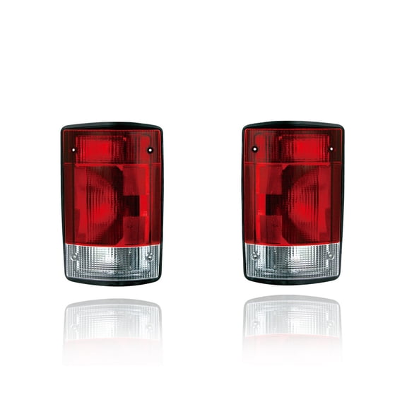 Tail Light Assembly - Cooling Direct Fit/For 04-14 Ford Econoline, 04-05 Excursion - Pair, Left Driver + Right Passenger Set - CAPA - 5C2Z13404AA, 5C2Z13405AA