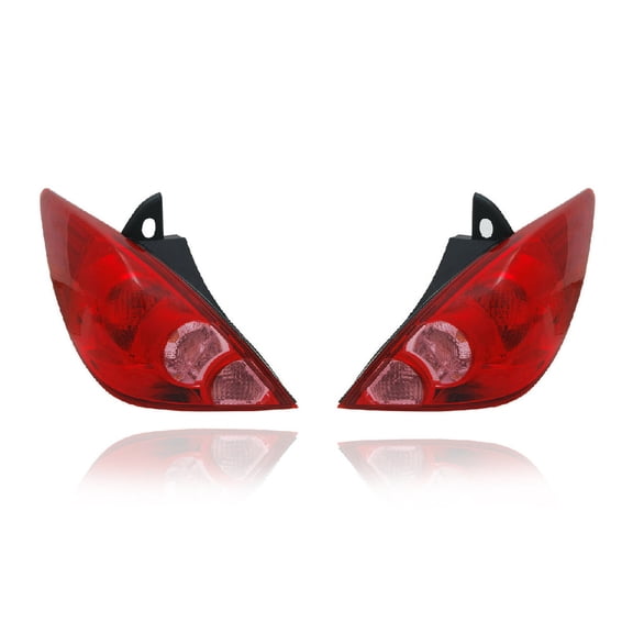 Tail Light Assembly - Cooling Direct Fit/For 07-12 Nissan Versa-Hatchback - Pair, Left Driver + Right Passenger Set - 26550EM30A, 26555EM30A