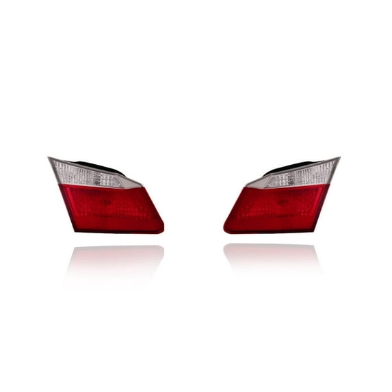 Tail Light Assembly - Cooling Direct Fit/For 13-15 Honda Accord Sedan-EX/LX/Sport - On Luggage Lid - CAPA - Pair, Left Driver + Right Passenger Set - 34150T2AA01, 34155T2AA01