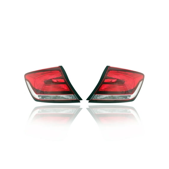 Tail Light Assembly - Cooling Direct Fit/For 13-15 Honda Civic-Sedan - Both Pair, Left Driver Right Passenger, Outer, NSF-Certified - 33500TR0A51, 33550TR0A51