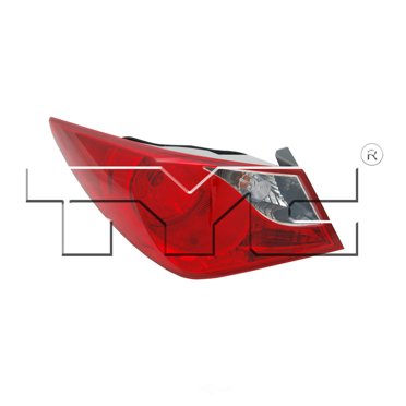 Passenger Side Tail Light For 2015 Hyundai Sonata - Direct Fit Halogen With Bulbs
