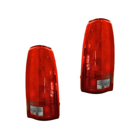Tail Light Assembly Set 2 Piece - Compatible with 1992 - 1999 Chevy C1500 Suburban 1993 1994 1995 1996 1997 1998
