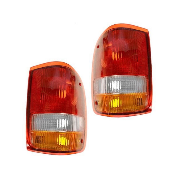 Tail Light Assembly Set 2 Piece - Compatible with 1993 - 1997 Ford Ranger 1994 1995 1996