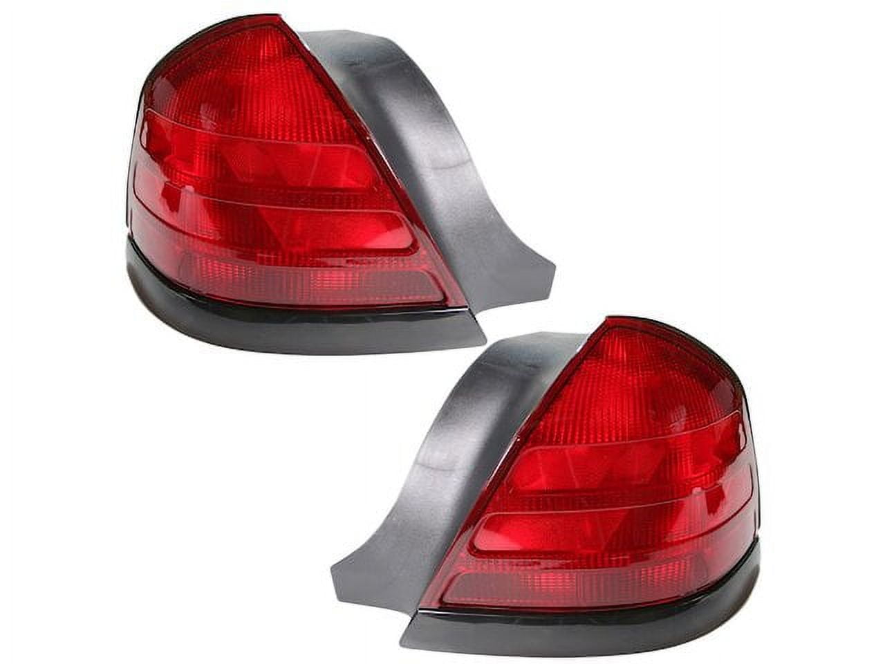 Tail Light Assembly Set 2 Piece - Compatible with 1999 - 2009 Ford Crown Victoria 2000 2001 2002 2003 2004 2005 2006 2007 2008