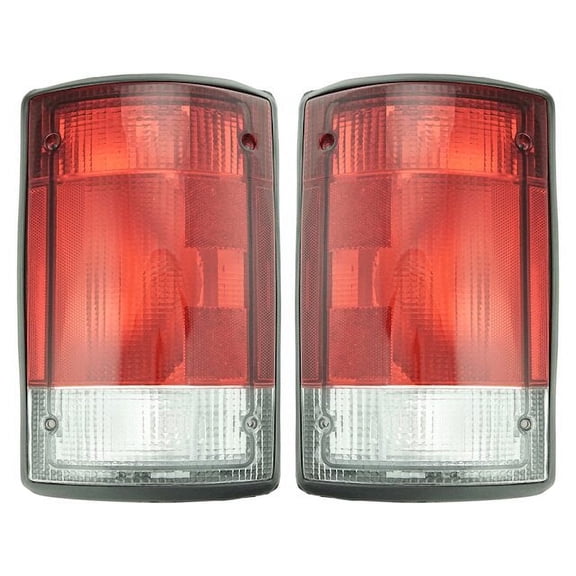 Tail Light Assembly Set 2 Piece - Compatible with 2003 - 2014 Ford E-250 2004 2005 2006 2007 2008 2009 2010 2011 2012 2013