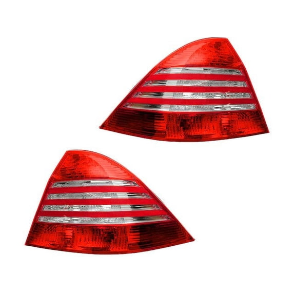Tail Light Assembly Set 2 Piece - Compatible with 2006 Mercedes-Benz S65 AMG