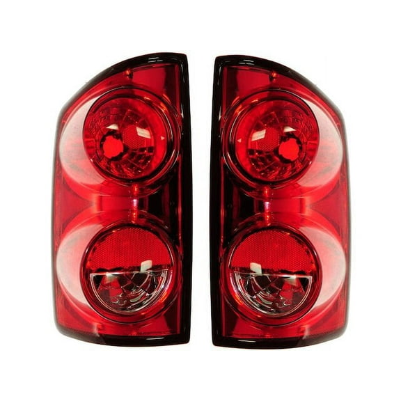 Tail Light Assembly Set 2 Piece - Compatible with 2007 - 2009 Dodge Ram 2500 2008