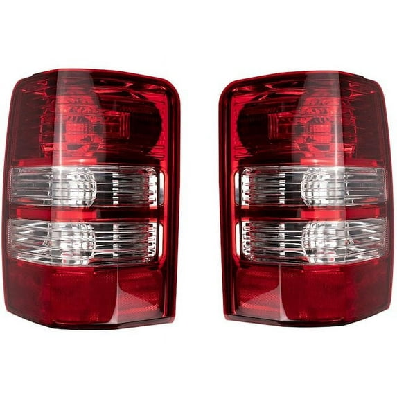Tail Light Assembly Set 2 Piece - Compatible with 2008 - 2012 Jeep Liberty 2009 2010 2011