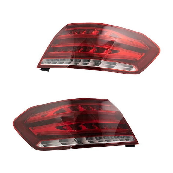 Tail Light Assembly Set 2 Piece - Compatible with 2014 Mercedes-Benz E550 Sedan