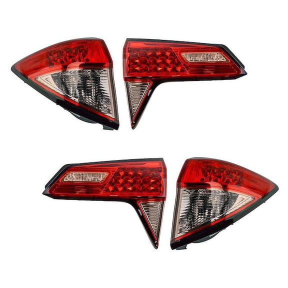 Tail Light Assembly Set 4 Piece - Compatible with 2016 - 2018 Honda HR-V 2017
