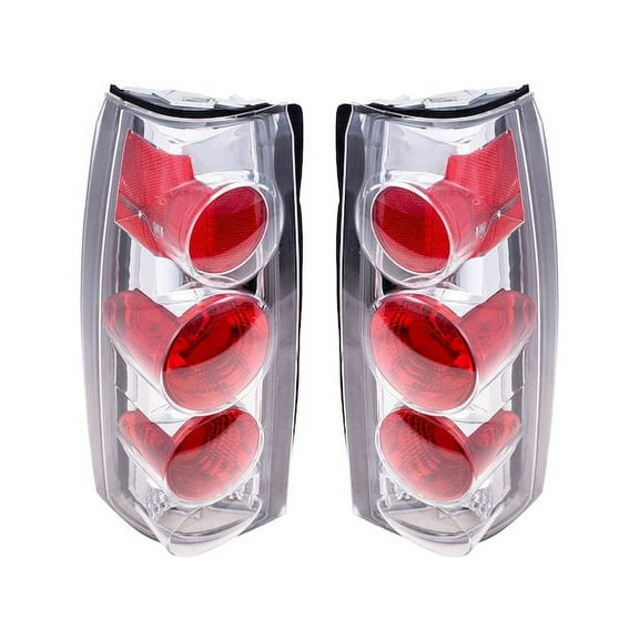 Tail Light Assembly Set - Compatible with 1992 - 1999 Chevy C1500 Suburban Sport Utility 4-Door 1993 1994 1995 1996 1997 1998