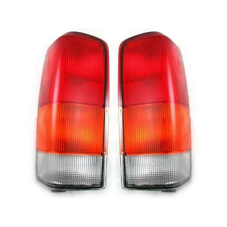 Tail Light Assembly Set of 2 - Compatible with 1997 - 2001 Jeep Cherokee 1998 1999 2000