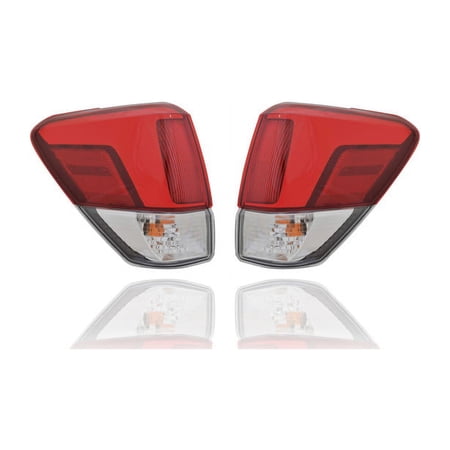 Tail Light Assembly - TYC Compatible/Replacement for '19-21 Subaru Forester - Outer On Body LED - Pair, Left Driver + Right Passenger Set - 84912SJ060, 84912SJ070