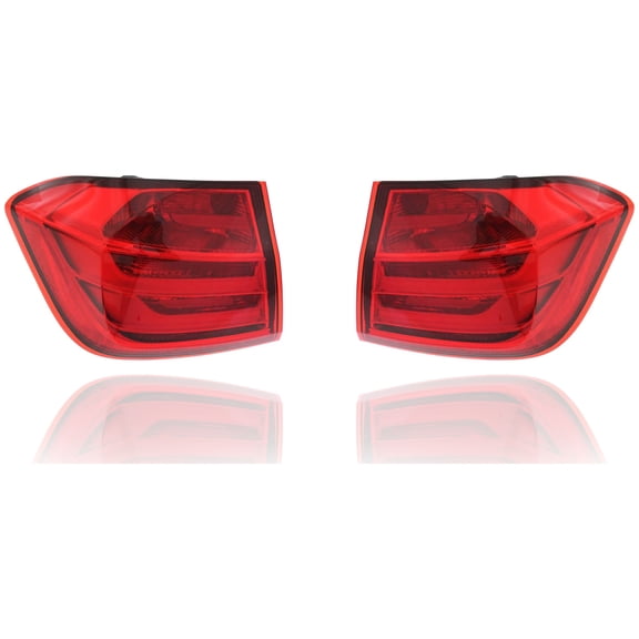 Tail Light Assembly - TYC Fit/For BM2805104; BM2804104 12-15 BMW 3-Series-Sedan F30 3-Series-Hybrid, 15-15 M3-Sedan - Pair Left and Right, On Body, NSF