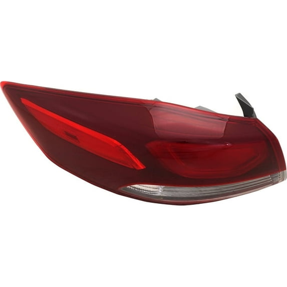 Tail Light Clear Lens Driver Side Outer For 2017-2019 Hyundai Elantra
