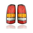 thumbnail image 1 of Tail Light - Compatible/Replacement for '04-07 GMC Sierra Fleetside 1500/2500/3500-Single Rear Wheel - Pair, Left Driver + Right Passenger Set - 19169022, 19169021, 1 of 4
