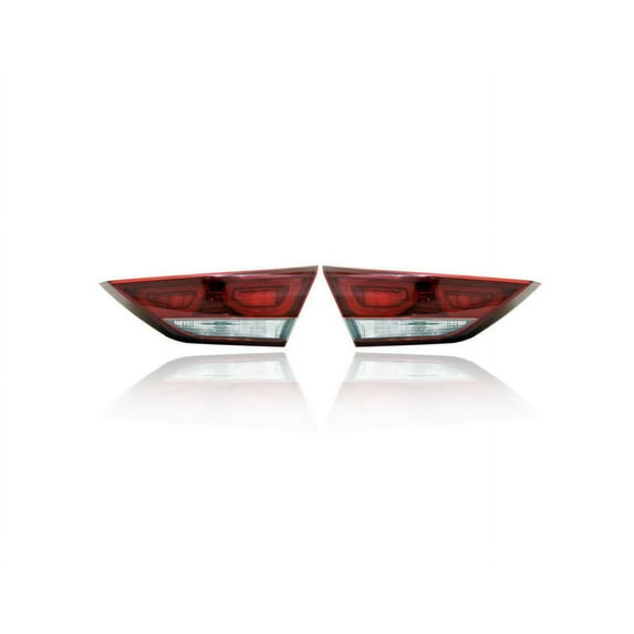 Tail Light - Compatible/Replacement for '17-18 Hyundai Elantra Sedan Limited - LED, Inner On Trunk Lid - Pair, Left Driver + Right Passenger Set - 92404F2120, 92403F2120