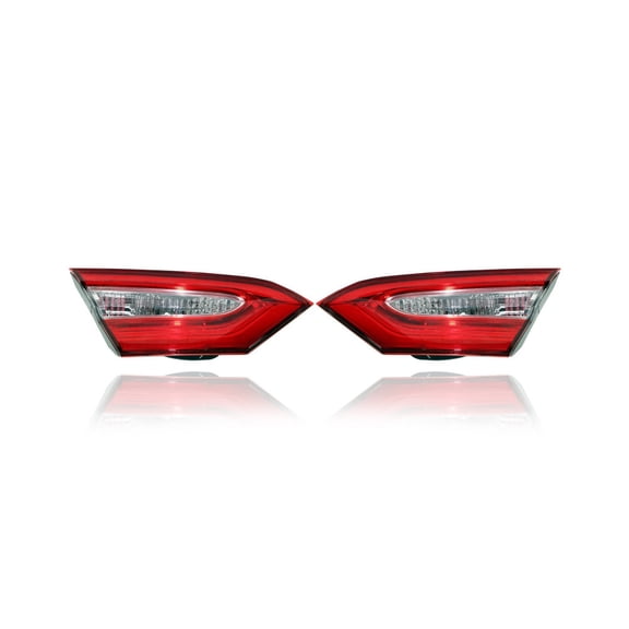Tail Light - Compatible/Replacement for '18-19 Toyota Camry SE/TRD (Japan Built) - Inner On Trunk Lid, Halogen - Pair, Left Driver + Right Passenger Set - 8158133370, 8159133370