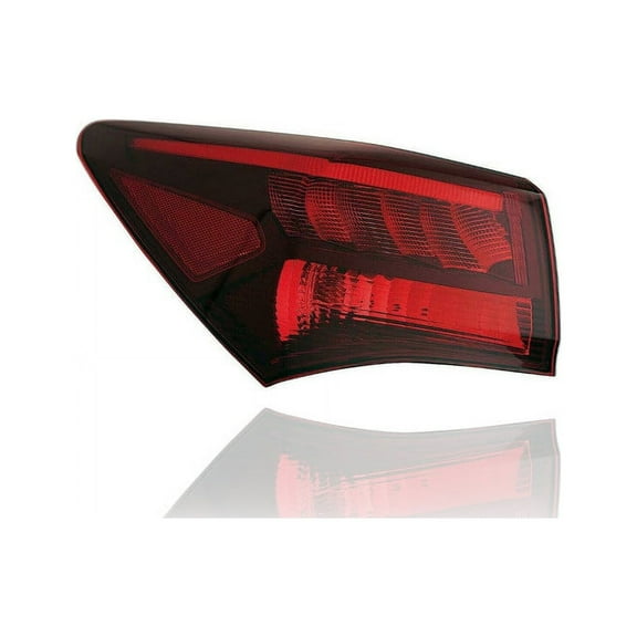 Tail Light - Compatible/Replacement for '18-20 Acura TLX (A-Spec/Elite A-Spec/Tech A-Spec Package Only) - Outer On Body, Dark Chrome - Left Hand - Driver - 33550TZ3A61