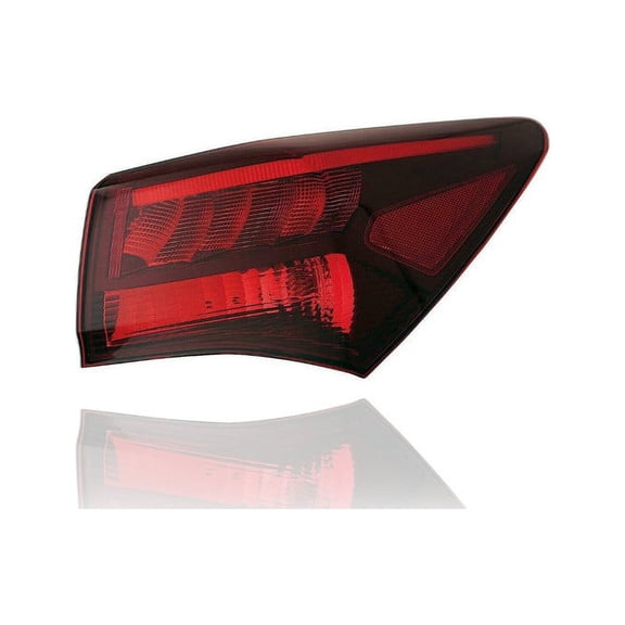 Tail Light - Compatible/Replacement for '18-20 Acura TLX (A-Spec/Elite A-Spec/Tech A-Spec Package Only) - Outer On Body, Dark Chrome - Right Hand - Passenger - 33500TZ3A61