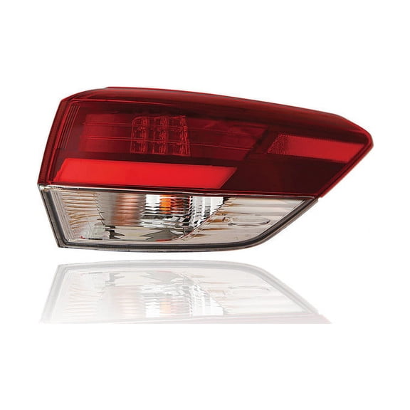 Tail Light - Compatible/Replacement for '19-19 Toyota Highlander SE/Limited - LED, Outer On Body Quarter Panel, Black Tinted Lens - Right Hand - Passenger - 815500E250