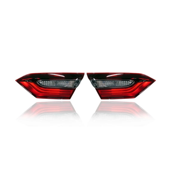 Tail Light - Compatible/Replacement for '21-23 Toyota Camry/Hybrid-L/LE/SE/TRD - Inner On Trunk Lid, Halogen/LED - Pair, Left Driver + Right Passenger Set - 8158006880, 8159006880