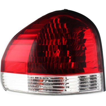 Halogen Tail Light Set – 2006-2007 Hyundai Sonata Outer, Clear/Red, W/Bulbs, 2Pcs, Evan-Fischer