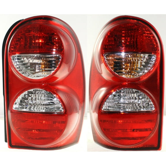 Tail Light Compatible With 2005-2007 Jeep Liberty SET of 2 Left Driver and Right Passenger Side With bulb(s)