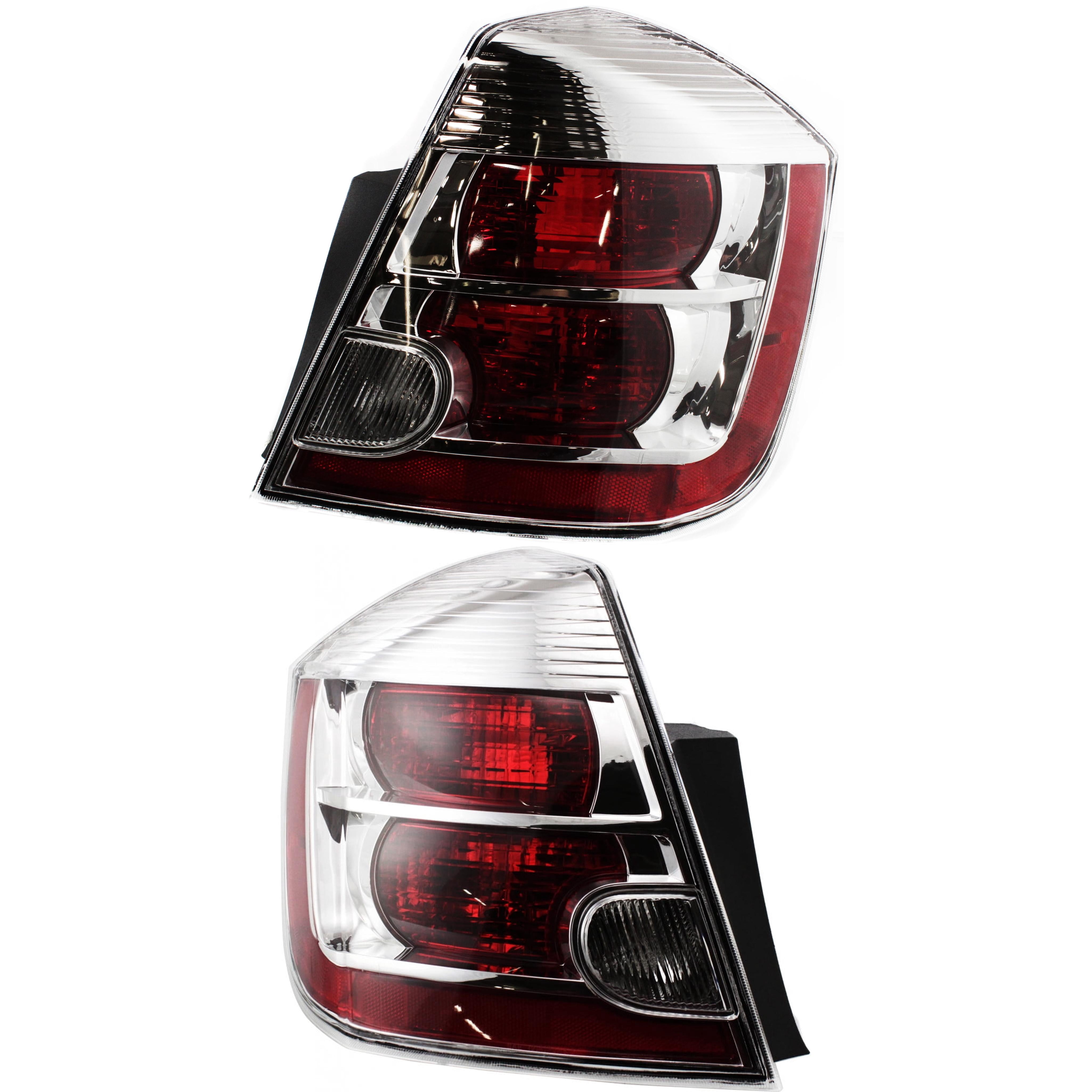 Tail Light Compatible With 2007-2009 Nissan Sentra SET of 2 Left Driver and Right Passenger Side With bulb(s)