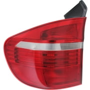 Tail Light Compatible With 2007-2010 BMW X5 Left Driver Side, Outer With bulb(s)