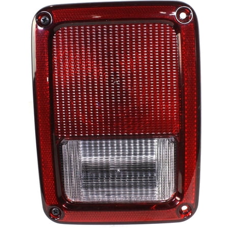 Tail Light Compatible With 2007-2017 Jeep Wrangler Left Driver With bulb(s)