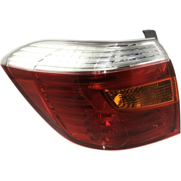 Tail Light Compatible With 2008-2010 Toyota Highlander Left Driver