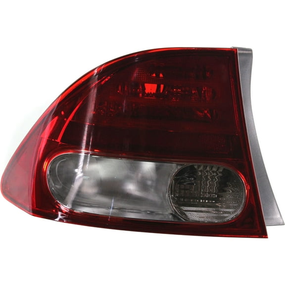 Tail Light Compatible With 2009-2011 Honda Civic Left Driver Side, Outer