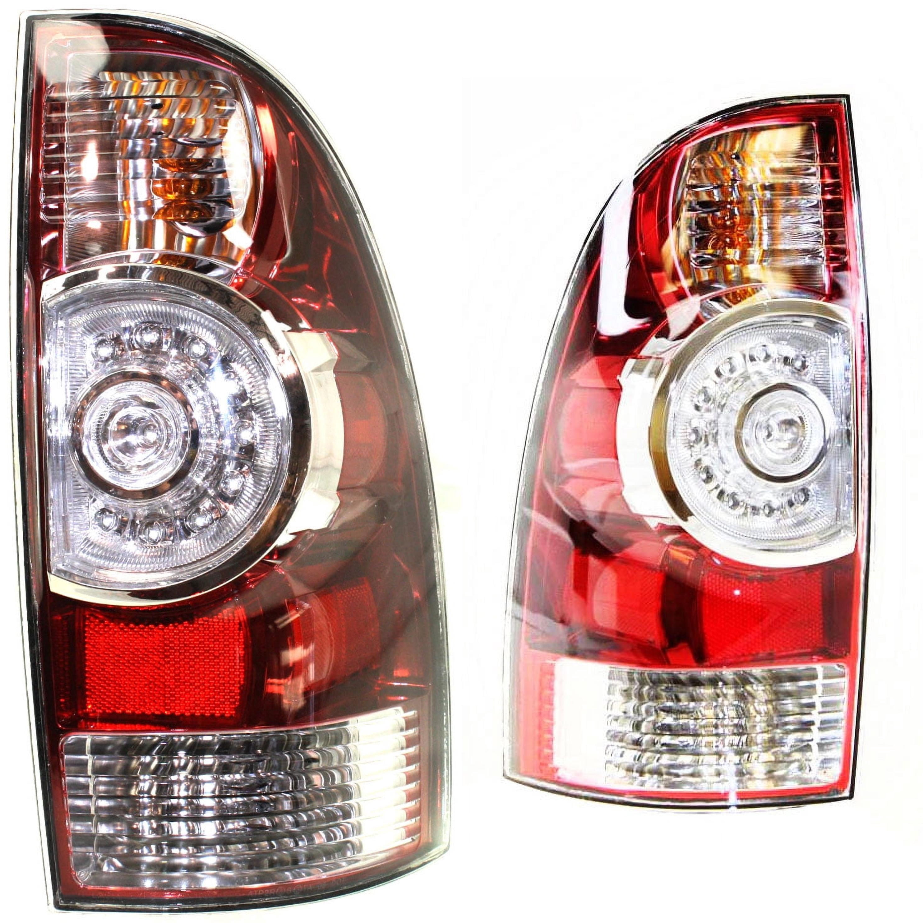 Tail Light Compatible With 2009-2015 Toyota Tacoma SET of 2 Left Driver and Right Passenger Side With bulb(s)