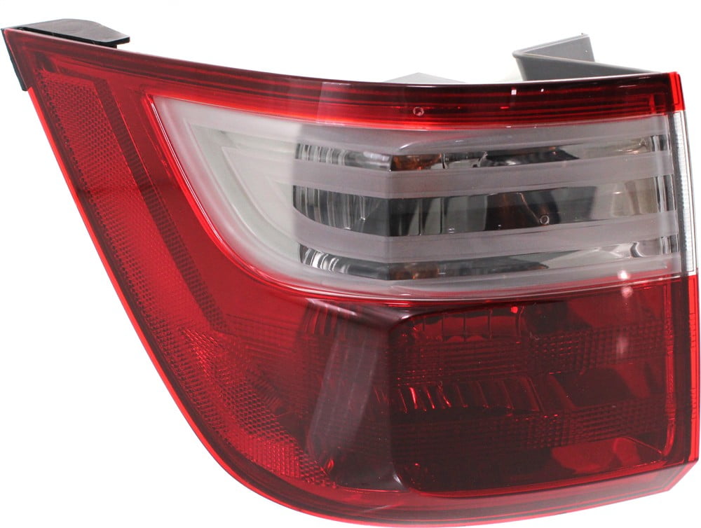 Tail Light Compatible With 2011-2013 Honda Odyssey Left Driver Side, Outer With bulb(s)
