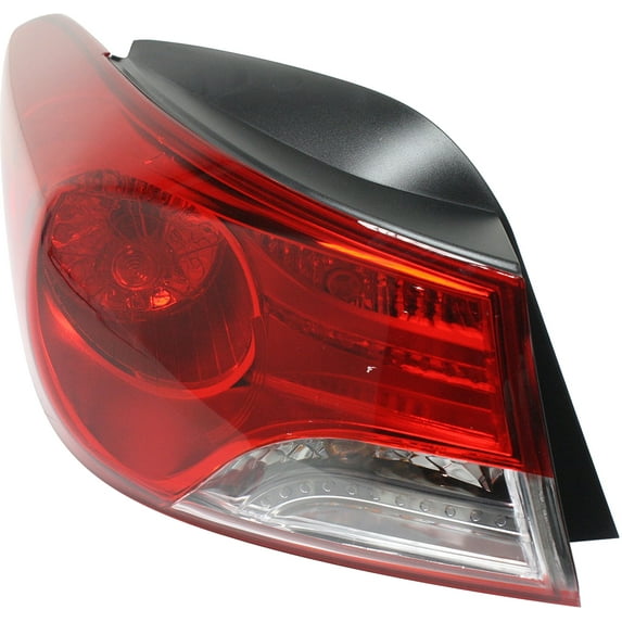 Tail Light Compatible With 2011-2013 Hyundai Elantra Left Driver Side, Outer With bulb(s)