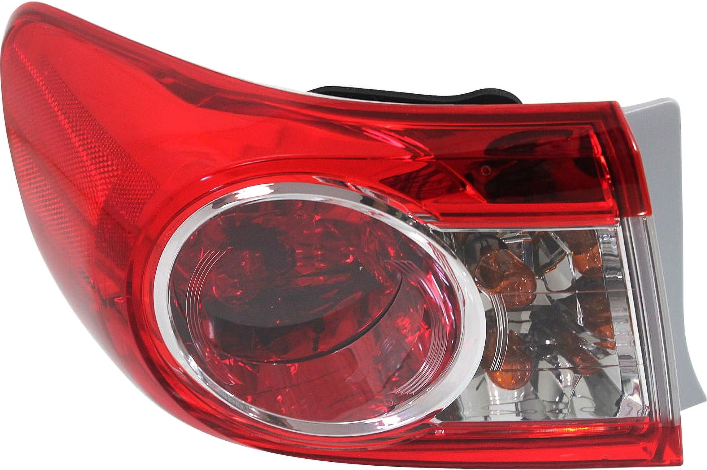 Tail Light Compatible With 2011-2013 Toyota Corolla Left Driver With bulb(s)
