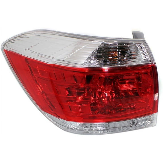Tail Light Compatible With 2011-2013 Toyota Highlander Left Driver With bulb(s)