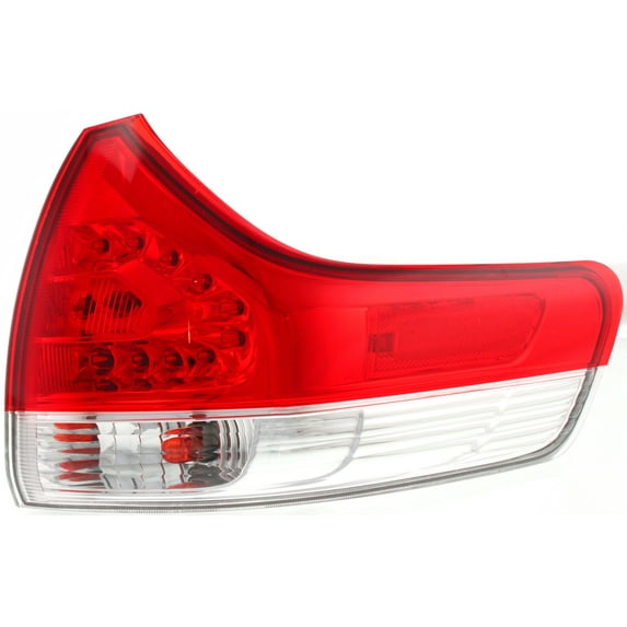 Tail Light Compatible With 2011-2014 Toyota Sienna Right Passenger Side, Outer With bulb(s)