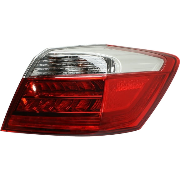 Tail Light Compatible With 2013-2015 Honda Accord Right Passenger Side, Outer With bulb(s)