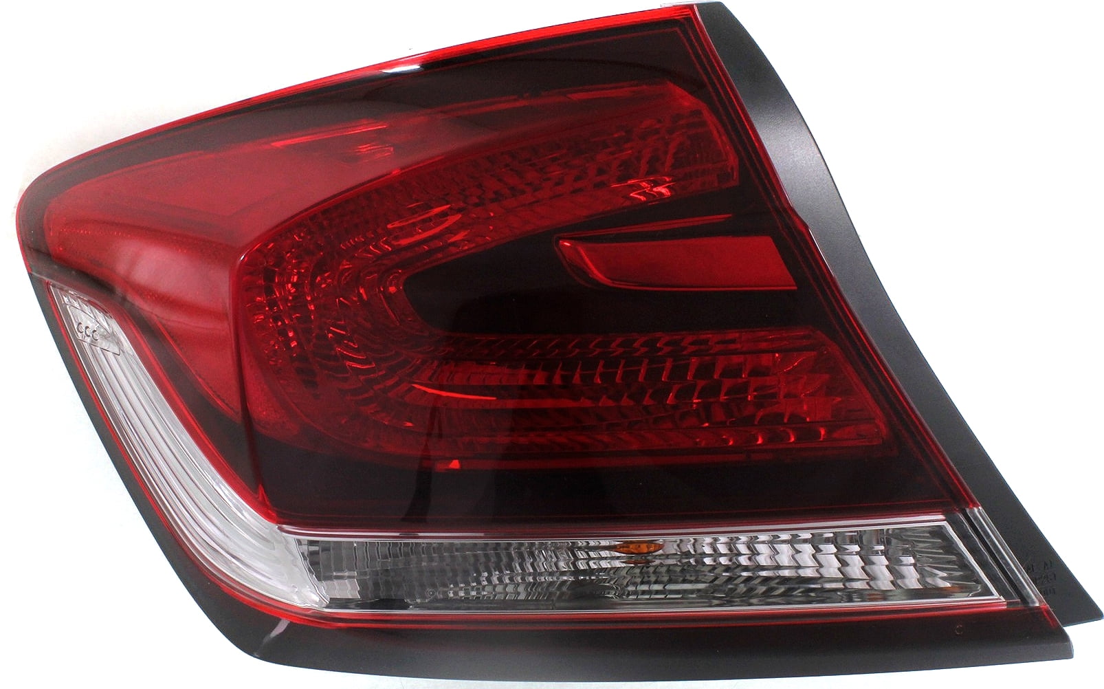 Tail Light Compatible With 2013-2015 Honda Civic Left Driver Side, Outer With bulb(s)