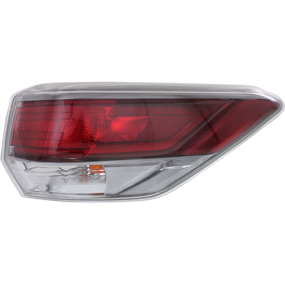 Tail Light Compatible With 2014-2016 Toyota Highlander Right Passenger Side, Outer With bulb(s)